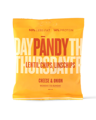 Obrázek produktu PANDY Čočkové chipsy 40g - sýr/cibule