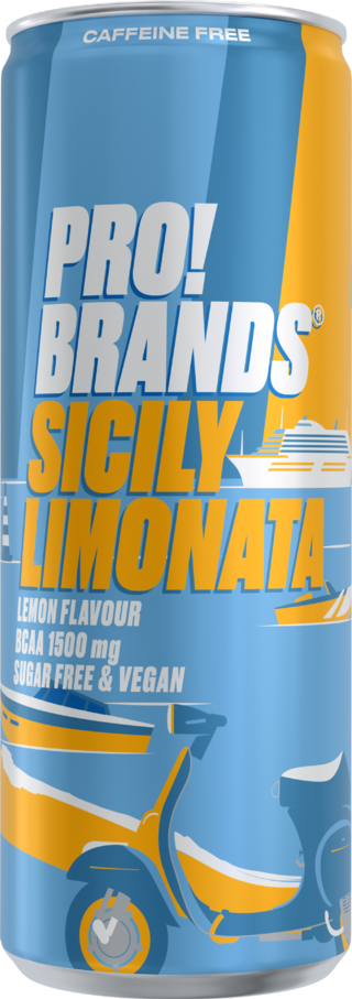 Obrázek produktu PRO!BRANDS BCAA DRINK SICILY LIMONATA bez kofeinu 250ml - citron