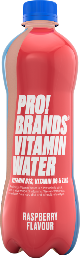 Obrázek produktu PRO!BRANDS Vitamínová voda 555ml – malina