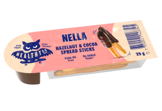 Obrázek produktu HealthyCo Nella 29g – hazelnut & cocoa spread sticks