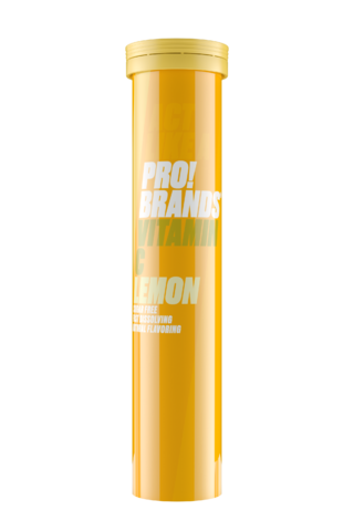 Obrázek produktu PRO!BRANDS Vitamin C 80g - 20 šumivých tbl. - citron