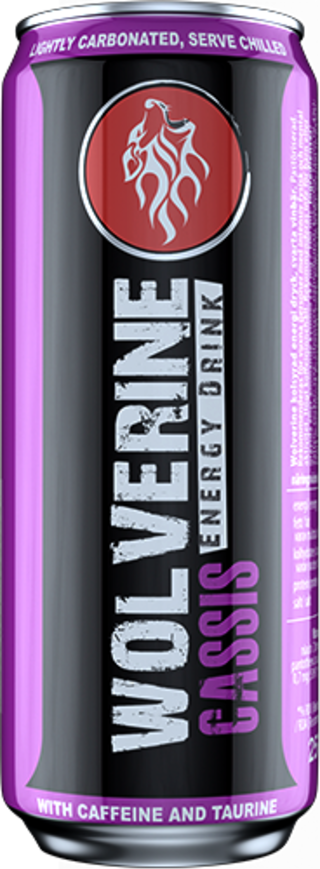 Obrázek produktu Wolverine Energy Drink 250ml - černý rybíz